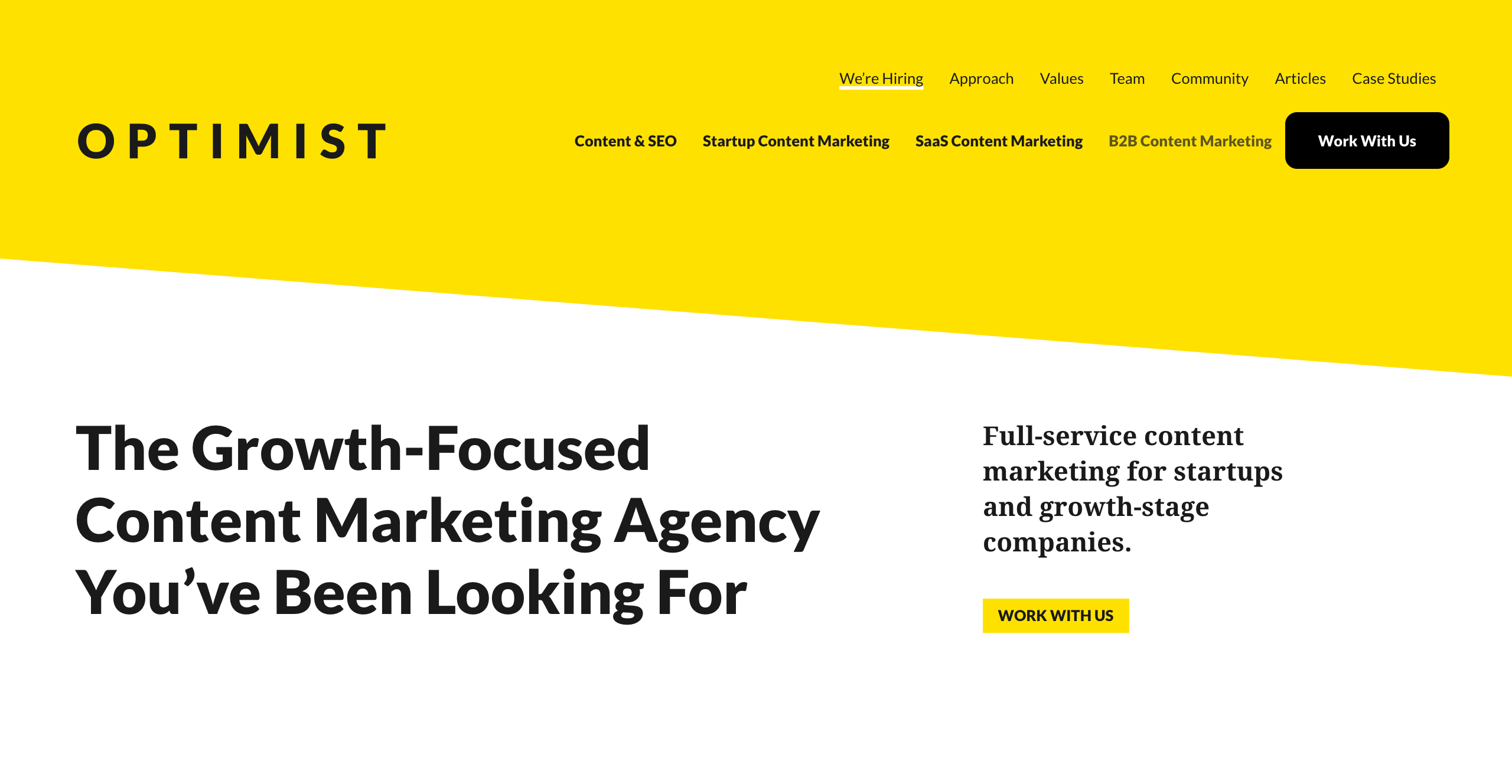 Optimist content marketing agency