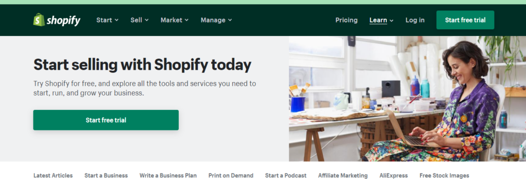 Content Marketing Examples: Shopify's blog